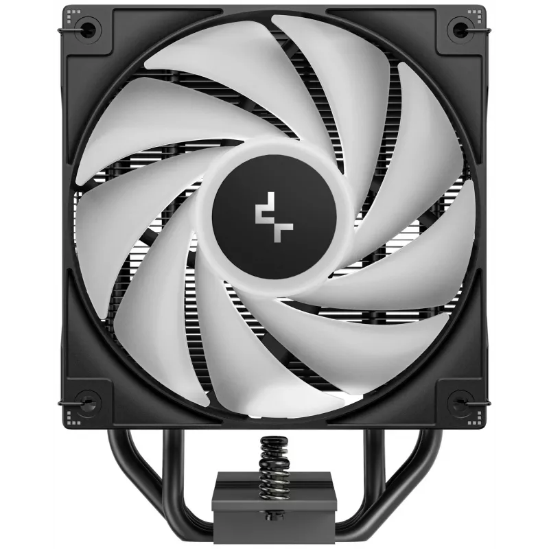 Ventola DeepCool AG400 BK ARGB V2 120 mm nero — ventola dissipatore CPU da 120 mm con cuscinetto idraulico, supporto multi-socket