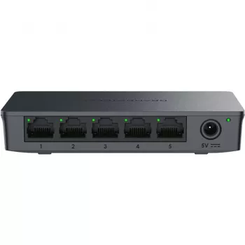 Grandstream GWN7700 switch Layer 2 unmanaged 5 porte Gigabit capacità di switching 10Gbps QoS 802.1p nero desktop/parete 5VDC