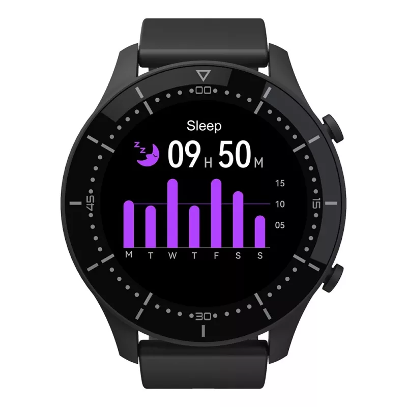 Smartwatch MEDIA-TECH MT870 — touchscreen IPS da 1,3 inch (3,3 cm), cassa da 51 mm, Bluetooth, nero