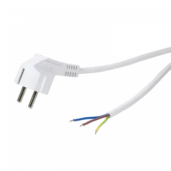 Logilink - cavo di alimentazione - CEE 7/7 (M) a estremità aperta - AC 250 V - 1,5 m - bianco (CP136)