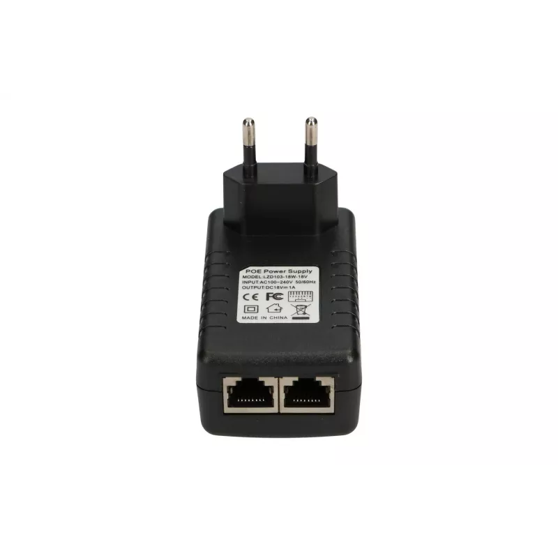 Adattatore PoE Extralink POE-18-18W 18V 1A 18W spina da parete