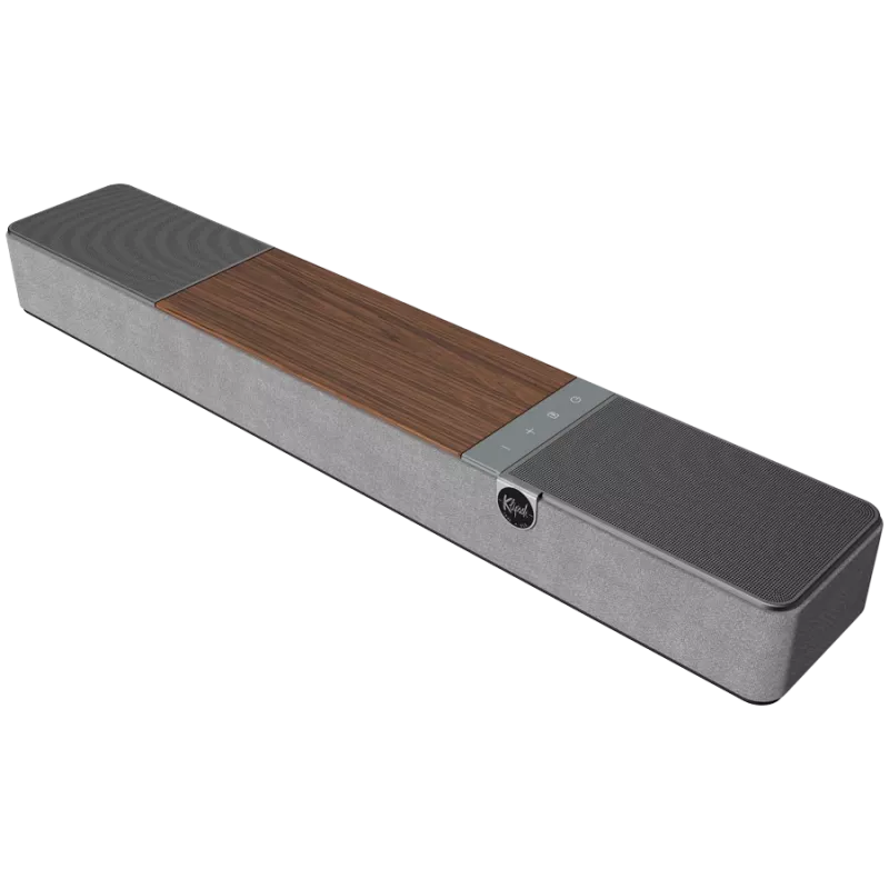 Soundbar KLIPSCH Flexus CORE 100 — 2.1 canali, 100 W, subwoofer integrato, grigio/noce