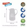 Termos ROTPUNKT, 1,0 l, ristretto (nero)