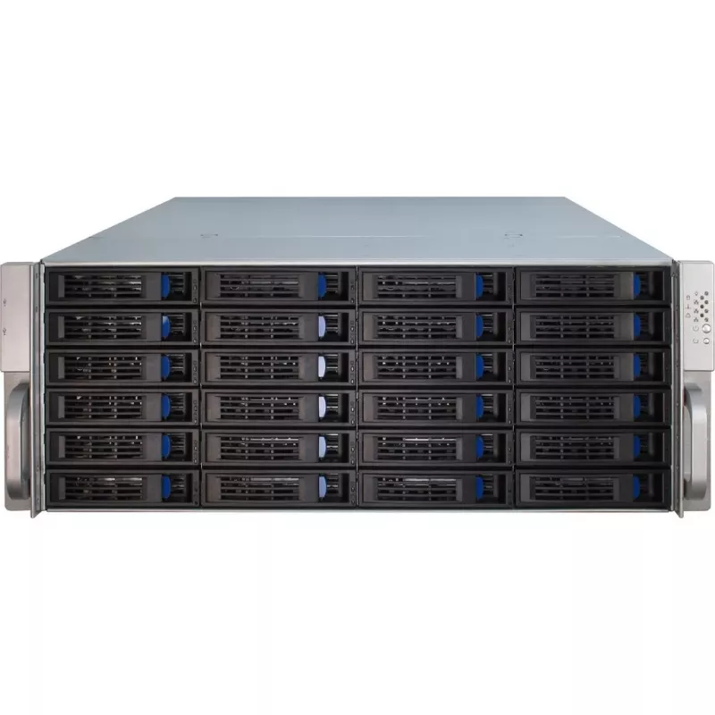 Case per server Inter-Tech 4U-4424 rack nero, argento