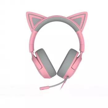 Cuffie Razer Kraken Kitty V3 X — con filo, USB Type-A, over-ear, 20–28kHz, cavo 1,3 m, rosa