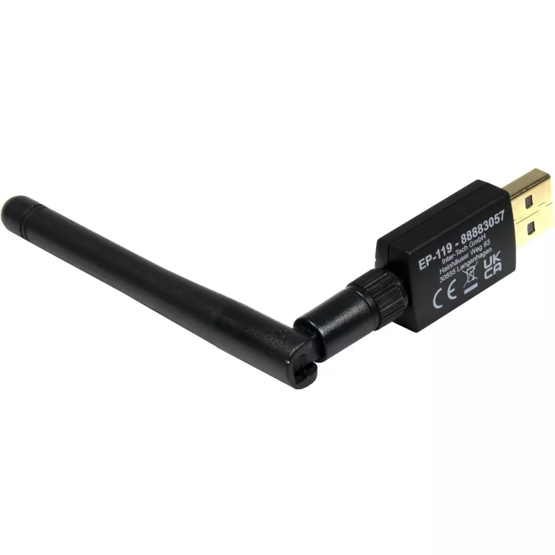 Adattatore USB Wi-Fi/Bluetooth INTER-TECH EP-119, Wi-Fi 5 (802.11ac) dual band 600 Mbit/s