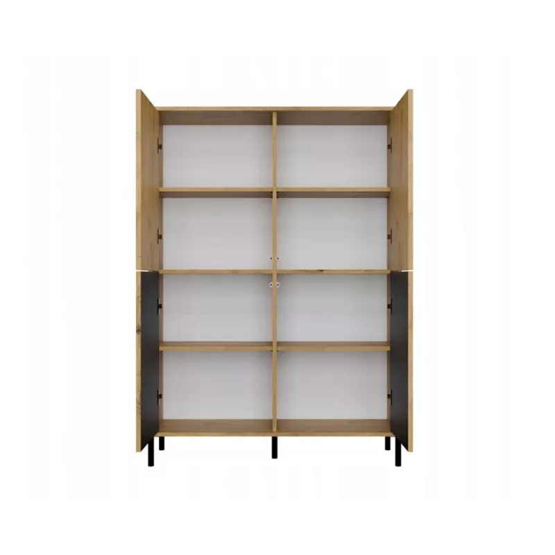 KAMARO 4DK stretto/GŁ rovere ARTISAN VETRINA