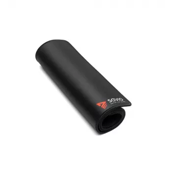 Tappetino per mouse SAVIO Black Edition Turbo Dynamic S — tessuto/gomma, 250×250 mm, 2 mm, bordi cuciti, antiscivolo