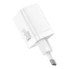 Baseus Super Si Pro caricabatterie rapido USB + USB-C 30W (bianco)