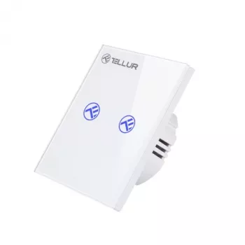 Interruttore smart WLAN Tellur SS2N — 2 porte, 1800 W totali, 10 A per canale
