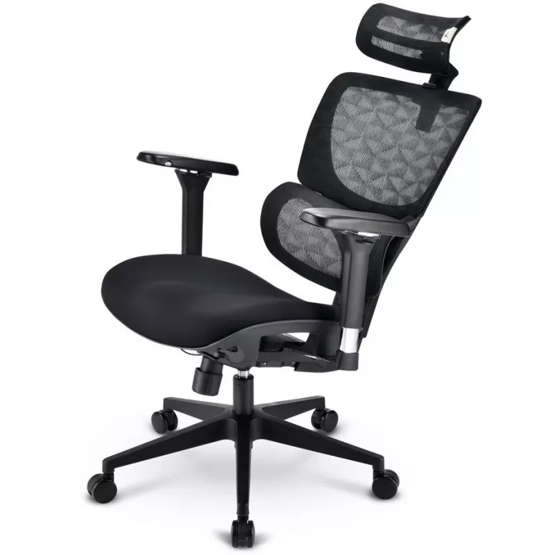 Sedia da ufficio Sharkoon OfficePal C40 — nero, design ergonomico, regolabile in altezza
