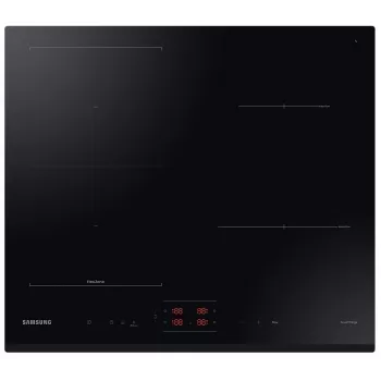 Piano cottura da incasso Samsung NZ64B5045GK/U2, induzione, 4 zone di cottura, Flex Zone, SmartThings Cooking, Auto Connectivity, 60 cm, nero