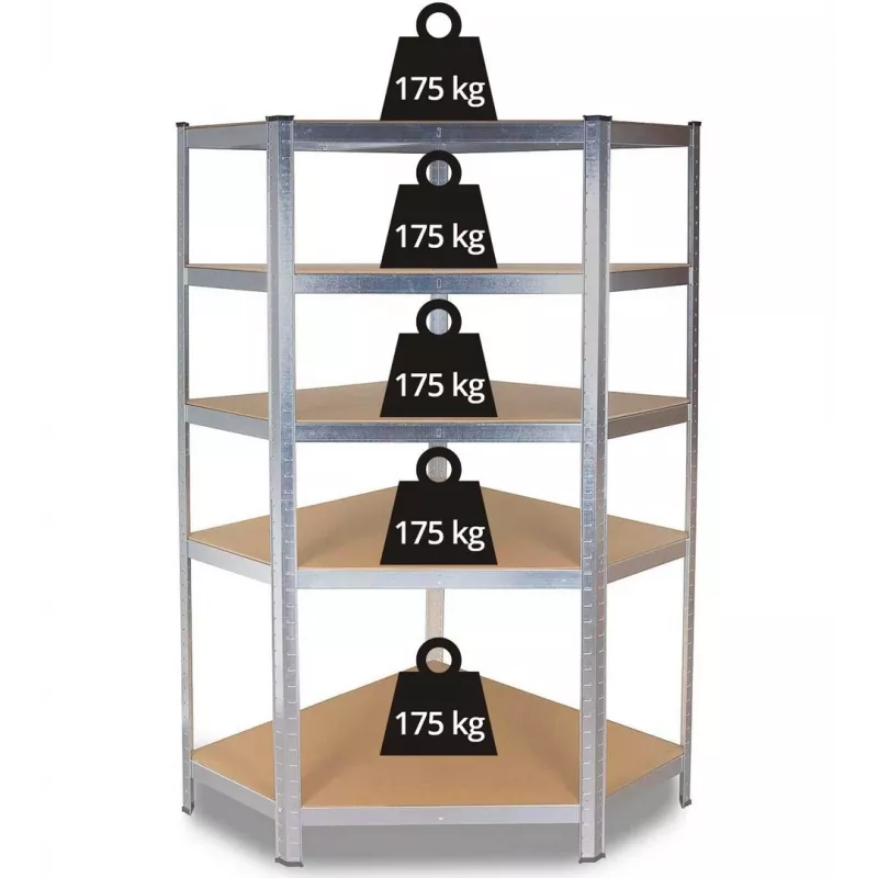 Scaffale angolare in metallo G9040 40 cm