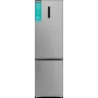 Gorenje NRB620E61X4WFE frigorifero combinato, a libera installazione, NoFrost, 413 l (283 l frigorifero + 130 l congelatore in basso), display elettronico, illuminazione LED, classe energetica E, acciaio inox