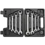 Gedore red R07203012 Set di chiavi combinate a cricchetto, 12 pz., 8-19 mm