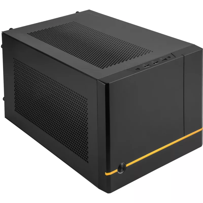 SilverStone SUGO SG14B - Tower - Mini-DTX - senza alimentatore (ATX / PS/2) - nero - USB/Audio (SST-SG14B)