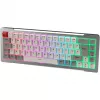 Raijintek MGA-68 tastiera gaming, switch Hejin Magnetic Yellow, layout DE, argento