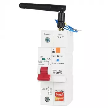 Interruttore smart TUYA, 1P, Wi-Fi, RS485, 63A