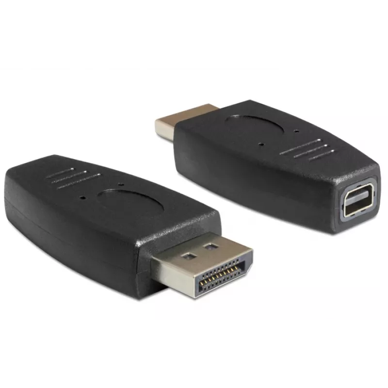 DeLOCK - adattatore DisplayPort - DisplayPort (M) a Mini DisplayPort (F) - nero