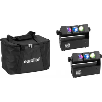 EUROLITE set di 2x AKKU MBT-3 Spot MK2 con borsa morbida