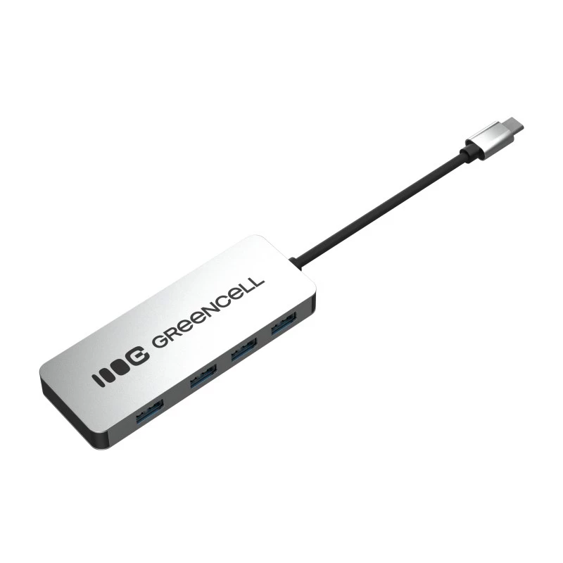 Hub USB Green Cell HUB-GC-C4A — hub USB-C 3.0 a 4 porte