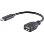 Cavo USB S/CONN 13-20015 USB 2.0 0,12 m USB C USB A nero