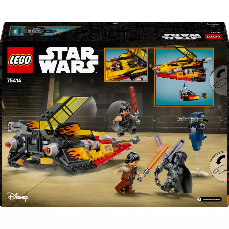 Set veicolo da neve LEGO Star Wars Flame Speeder 75414 – 349 pezzi, 3 minifigure, età 7+