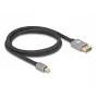 DeLOCK cavo Mini DisplayPort su DisplayPort 8K 60 Hz 1 m grigio metallo senza blocco
