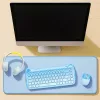 Tappetino da scrivania XXL per mouse e tastiera, blu