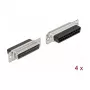 Connettore per fili D-Sub 25 pin DeLOCK 66721 nero argento