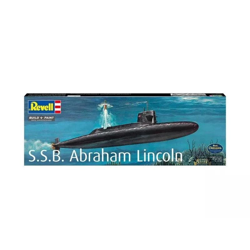 Modello in plastica nave REVELL S.S.B. Abraham Lincoln scala 1/253 kit