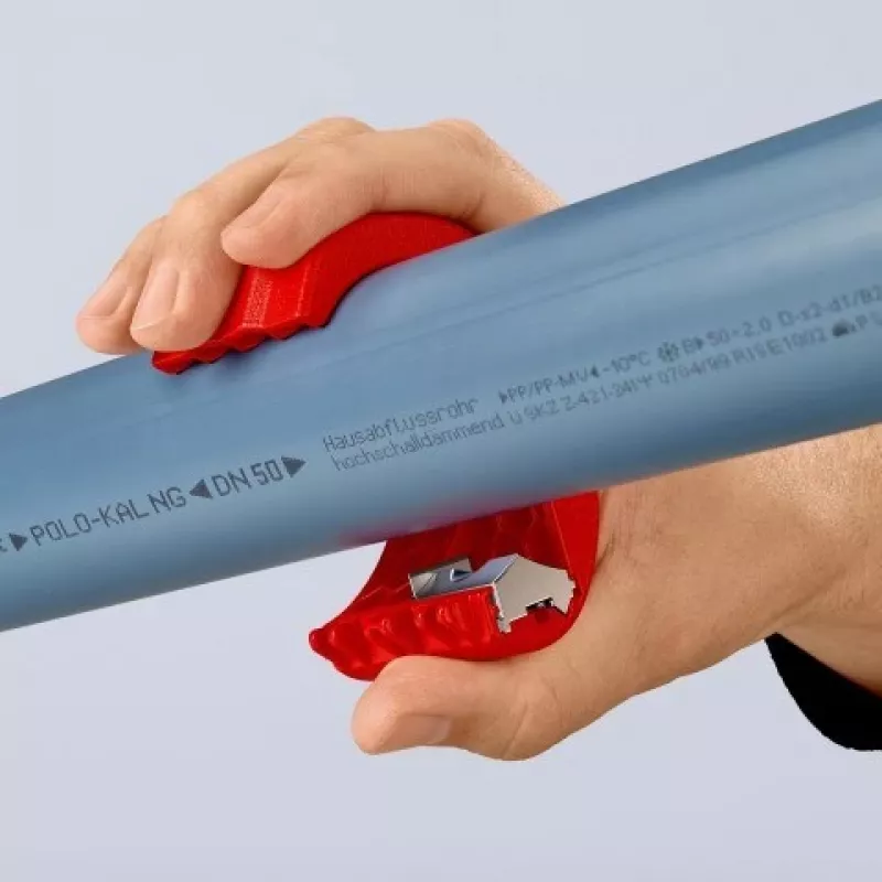 KNIPEX tagliatubi manuale per PVC e manicotti di tenuta