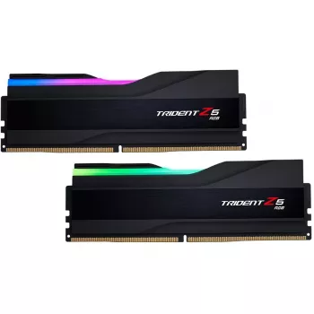 DIMM 32 GB DDR5-6000 (2x 16 GB) Dual-Kit, memoria RAM nera, F5-6000J3238F16GX2-TZ5RK, Trident Z5 RGB, INTEL XMP