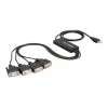 DeLock adattatore USB2.0 > 4 x seriale - adattatore seriale - USB - RS-232 x 4 (61887)