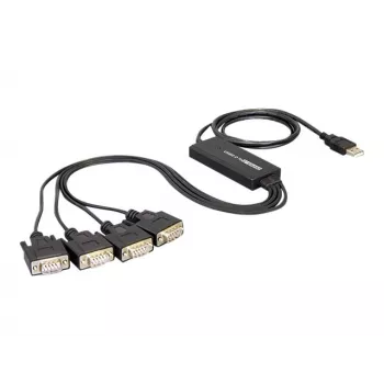 DeLock adattatore USB2.0 > 4 x seriale - adattatore seriale - USB - RS-232 x 4 (61887)