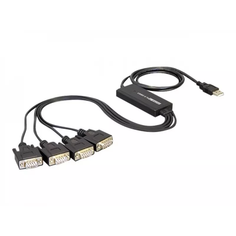 DeLock adattatore USB2.0 > 4 x seriale - adattatore seriale - USB - RS-232 x 4 (61887)