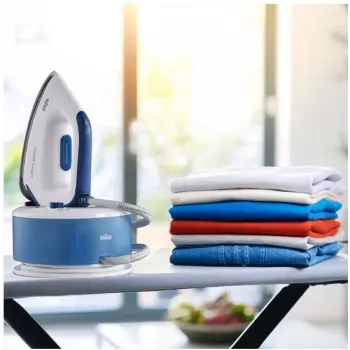 Braun CareStyle Compact IS 2143 BL 2400 W 1,5 L piastra EloxalPlus blu, bianco