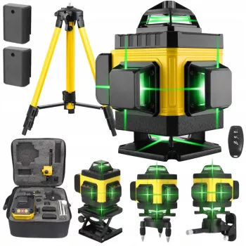 Extralink livella laser a linee incrociate set 4D con treppiede