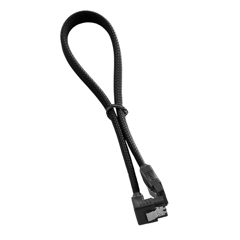 Cavo SATA-3 CableMod ModMesh con connettore ad angolo retto 30 cm - nero