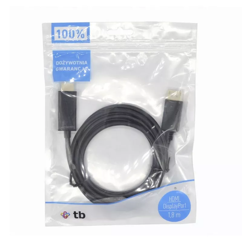Cavo DisplayPort-HDMI TB AKTBXVDMHMDP18B 1,8 m, nero