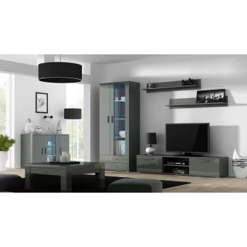 Cama Sideboard 120 cm SOHO S7 grigio/grigio lucido