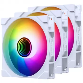 PHANTEKS M25 Gen2 PWM D-RGB 140mm Reverse-Blade confezione da 3 - bianco