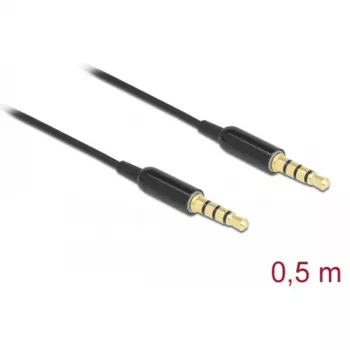 Cavo audio DeLOCK 66075 0,5 m 3,5 mm nero