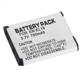 Batteria ricaricabile per fotocamera Extra Digital EN-EL19 3,7V 1050mAh per fotocamere Nikon compatibili