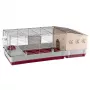 Gabbia Ferplast Krolik 140 Plus per conigli, Grigio/Rosso, L1420×P600×A500 mm, metallo/plastica