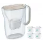 Caraffa filtrante BRITA Style Essential 2,4 L con 4 cartucce color sabbia