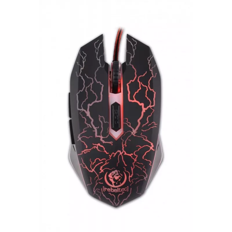 Rebeltec Diablo - mouse - ottico - 6 tasti - con filo - USB