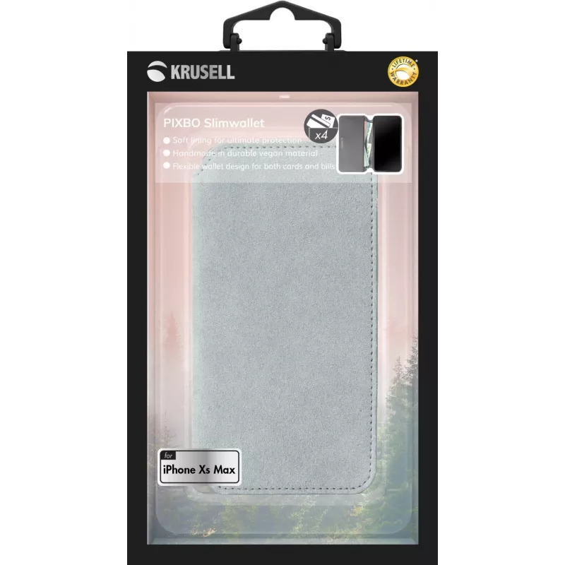 Custodia a libro Krusell Broby 4 Card SlimWallet iPhone XS Max