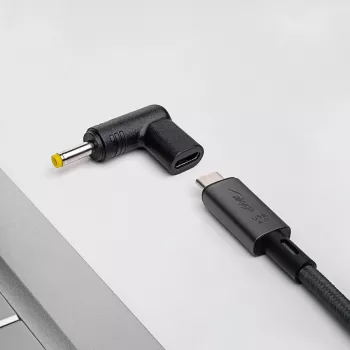 Adattatore di ricarica Akyga AK-ND-C04 USB-C a DC 4,0 x 1,7 mm per notebook, 18,5-20 V, 100 W, per Lenovo