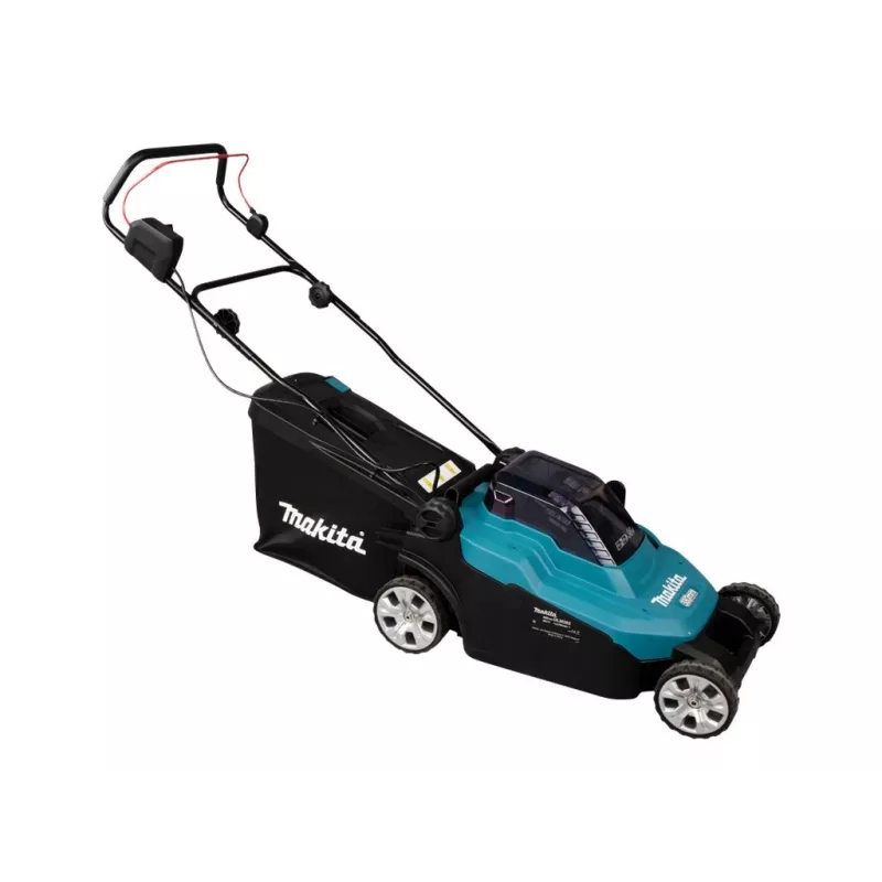 Makita DLM382PM2 - rasaerba - a batteria - 18 V - 4 Ah - 2 batterie - 3700 1/min - 38 cm - 16,9 kg